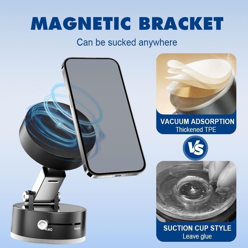 Vacuum Magnetic  Suction Phone Holder "40%OFF + FREE SHIPPING"