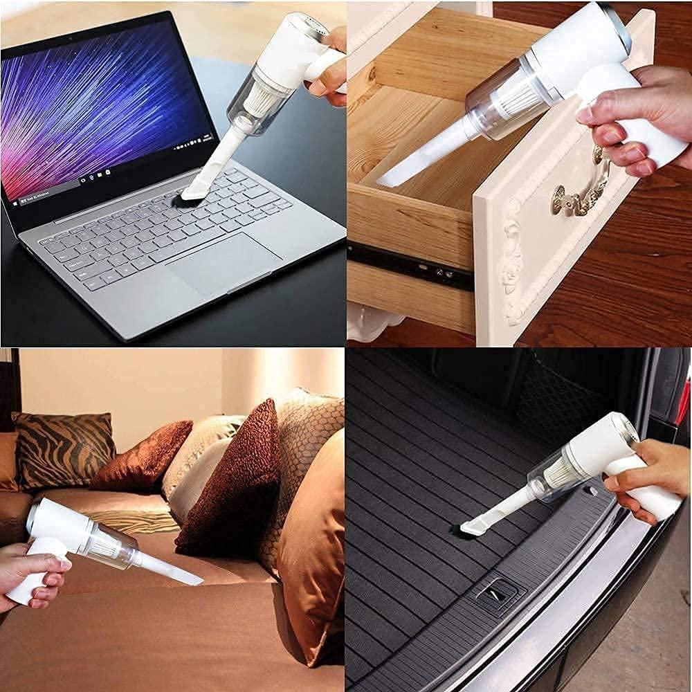 DustX™ Portable Rechargeable Air Duster + Mini Vacuum