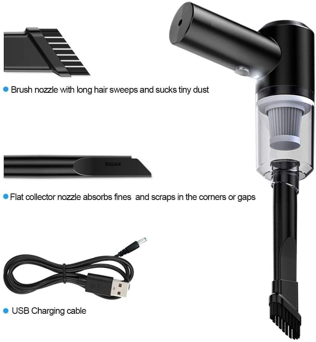 DustX™ Portable Rechargeable Air Duster + Mini Vacuum