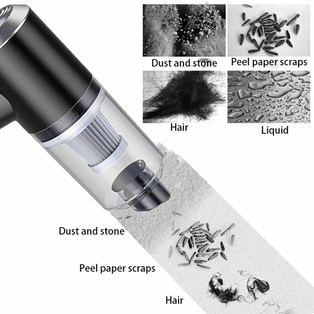 DustX™ Portable Rechargeable Air Duster + Mini Vacuum