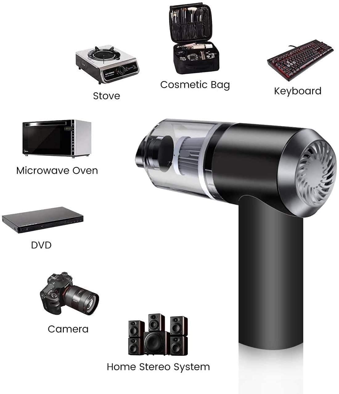 DustX™ Portable Rechargeable Air Duster + Mini Vacuum