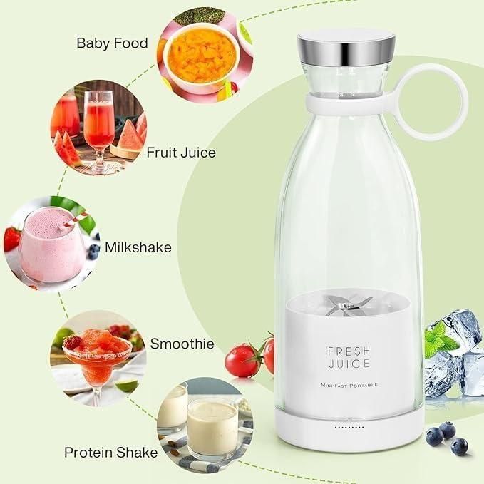 🍹 Travel Portable Mini USB Rechargeable Juice Blender – Fresh Juice Anytime, Anywhere!